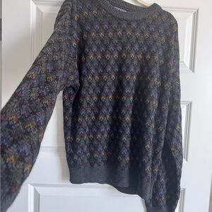 Jantzen Classics Multicolored Oversized Vintage Sweater Unisex Size Large Tall